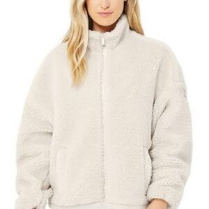 ALO Yoga Cream Teddy Jacket